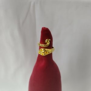 offener Fadenring gold