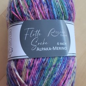 Flotte Socke Alpaka-Merino 4f.