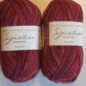 WYS - Signature Sparkle 4ply Mulled Wine 1295 / Christmas Collection