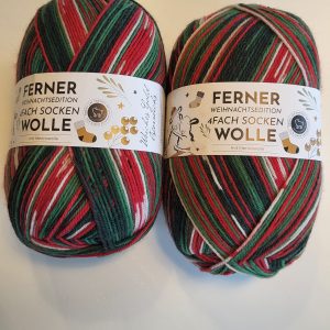 Weihnachtsedition 4fach Sockenwolle 4-2412